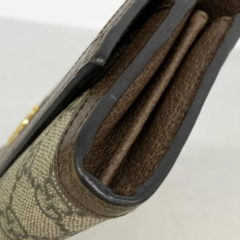 Gucci Wallet Ophidia Brown Beige Gold - Picture 7 of 10